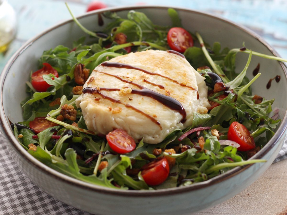 Recette de salade facile au fromage de chèvre