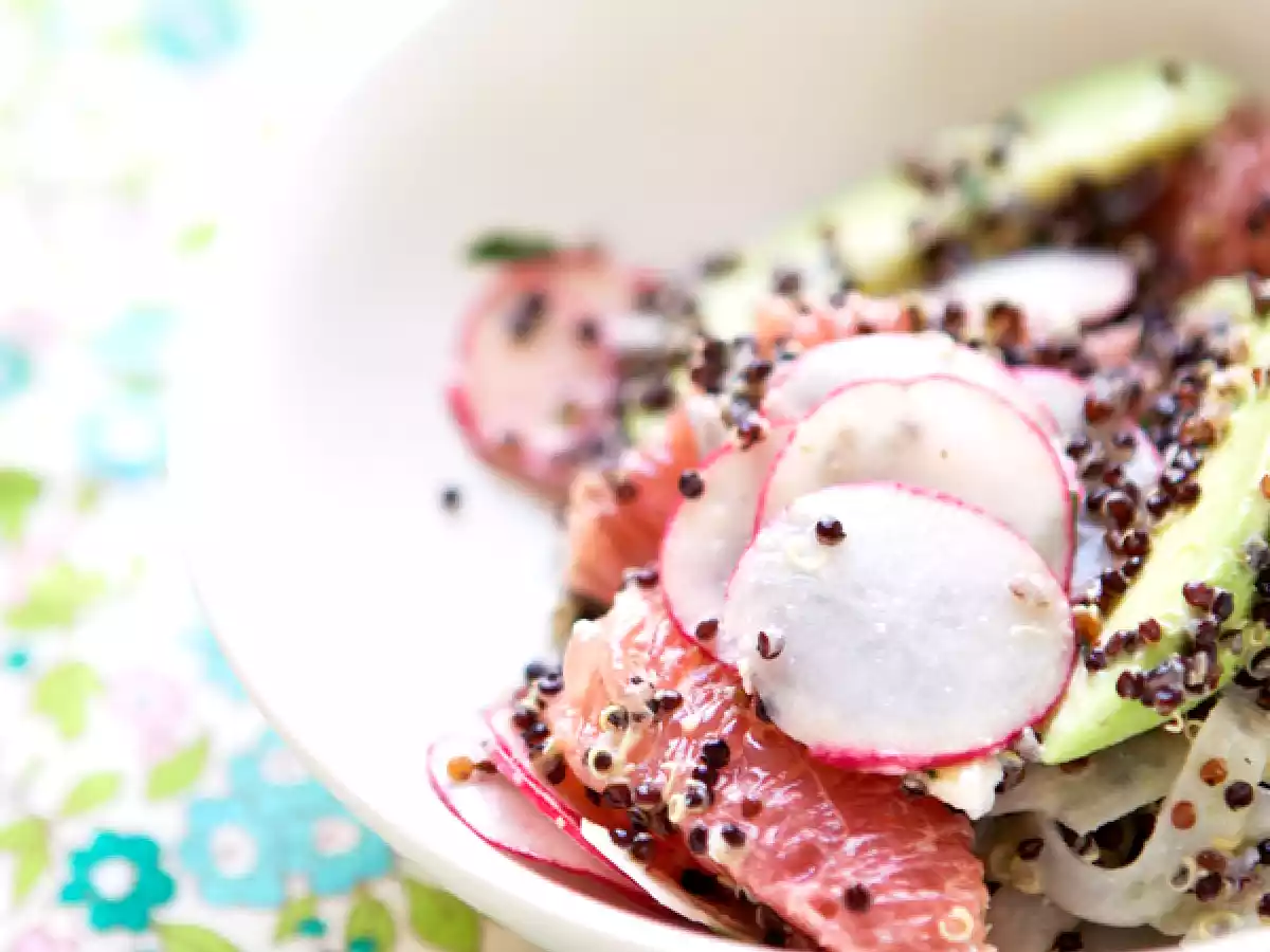 Salade au quinoa noir vitaminée