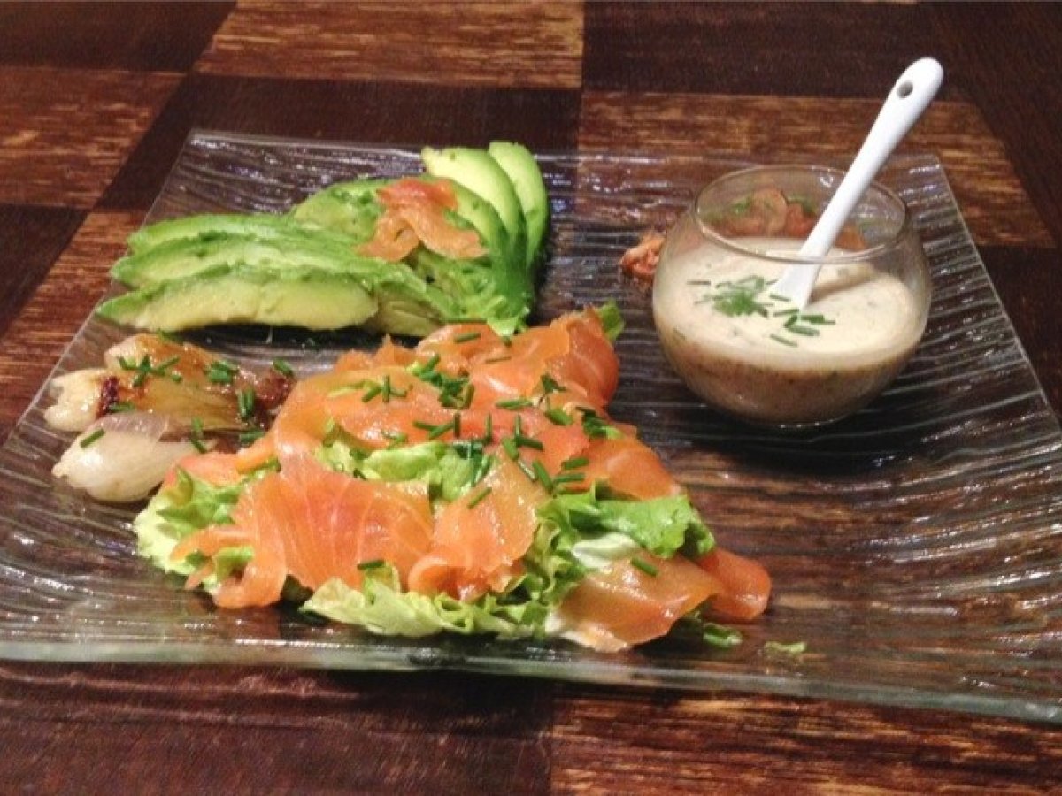 Salade Avocat Saumon Fume