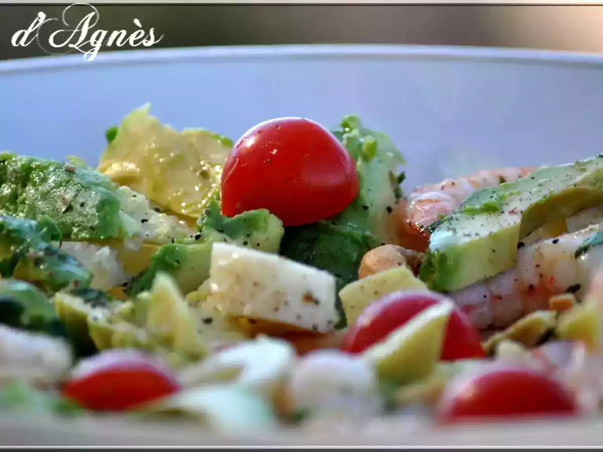 Salade avocat crevettes pomélo - photo 2