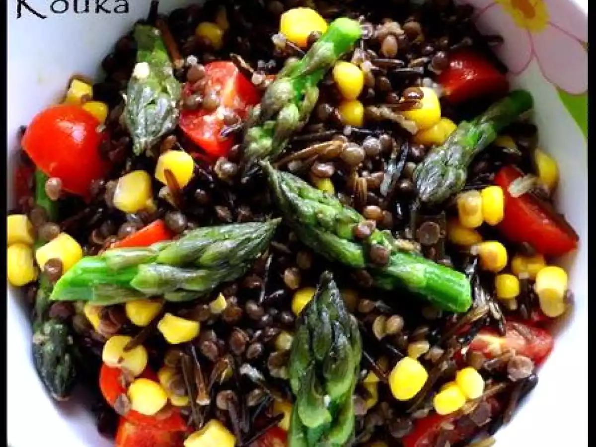 Salade beluga, riz sauvage et asperges - photo 2