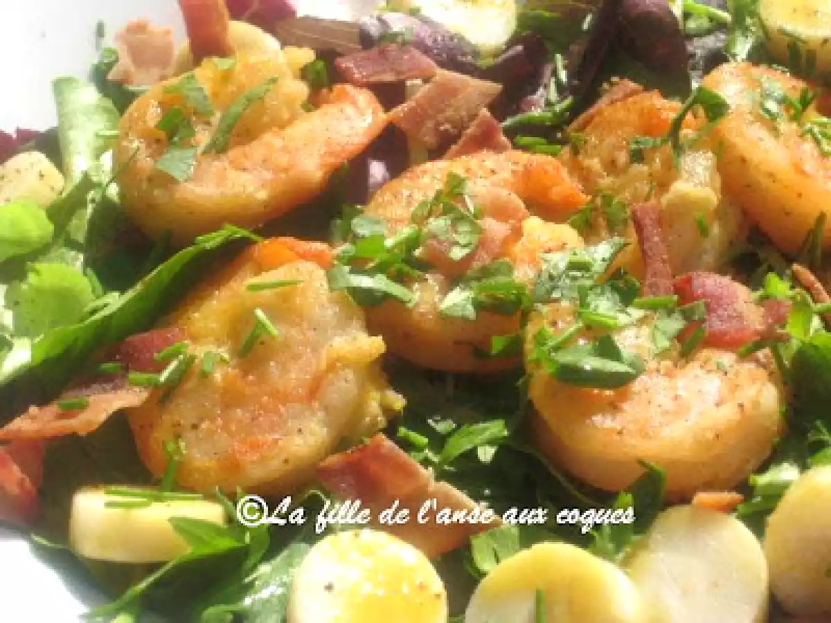 SALADE BISTRO AUX CREVETTES ET AU BACON - photo 4