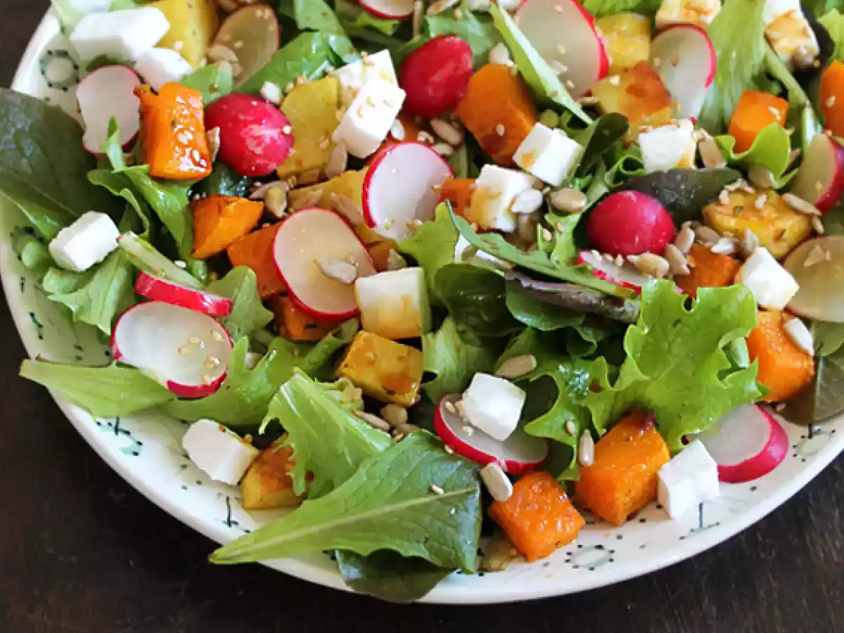 Salade butternut, pomme de terre, radis et feta - photo 2