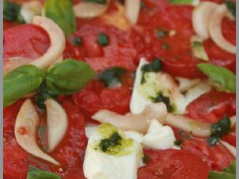 Salade Caprese (mozzarella - tomate - basilic)