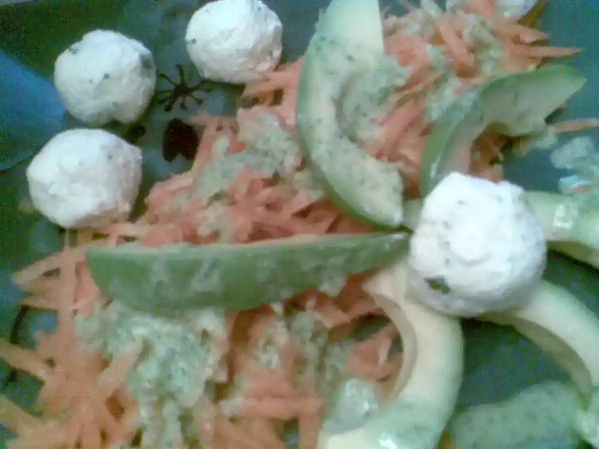 salade carotte avocat avec la labna - photo 4