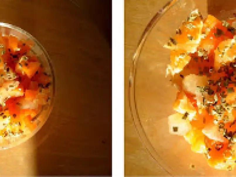 Salade carotte, navet, agrume