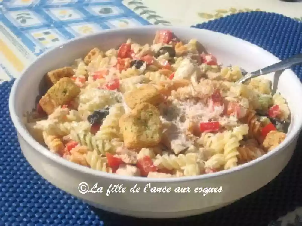 SALADE CÉSAR DE FUSILI AU POULET - photo 2