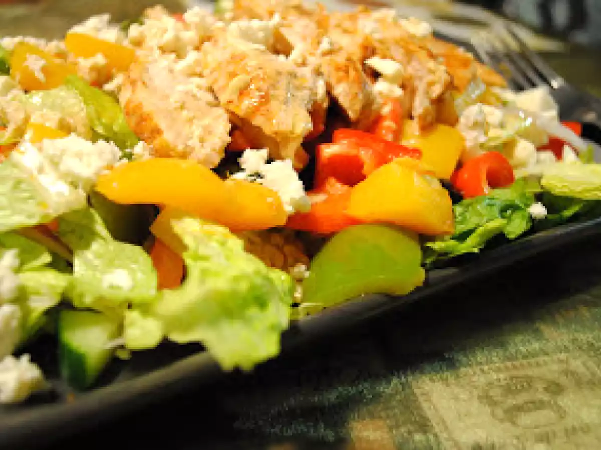 Salade chaude de poulet à l'espagnole