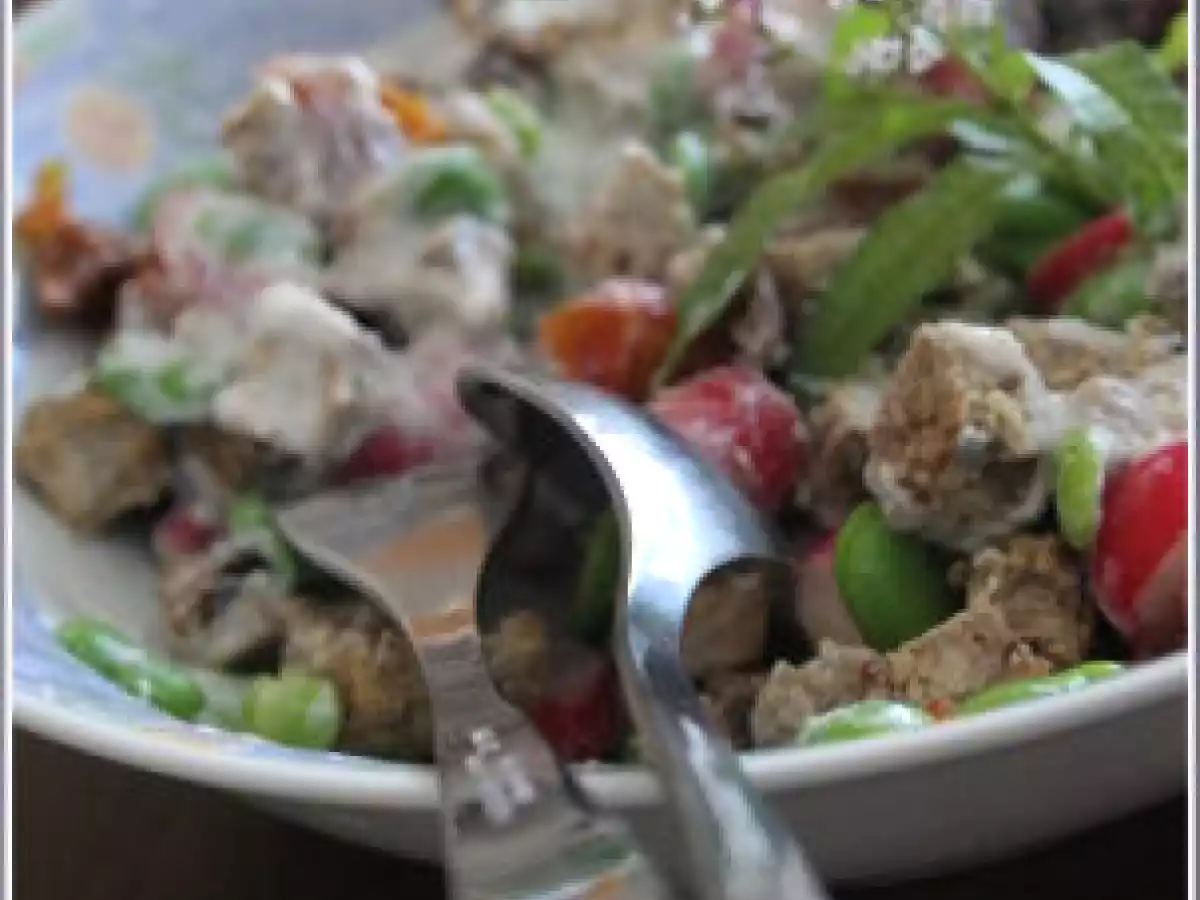 Salade composée aux fèves et radis roses - photo 2