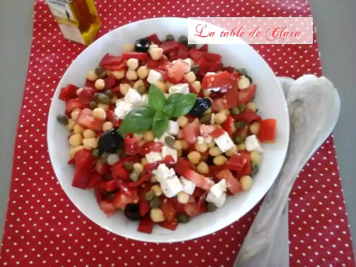 Salade composée aux pois chiches