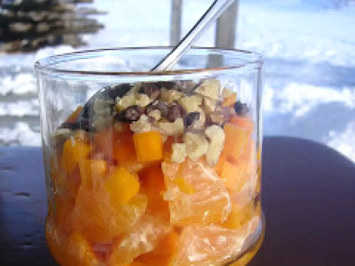 Salade courge et clémentine