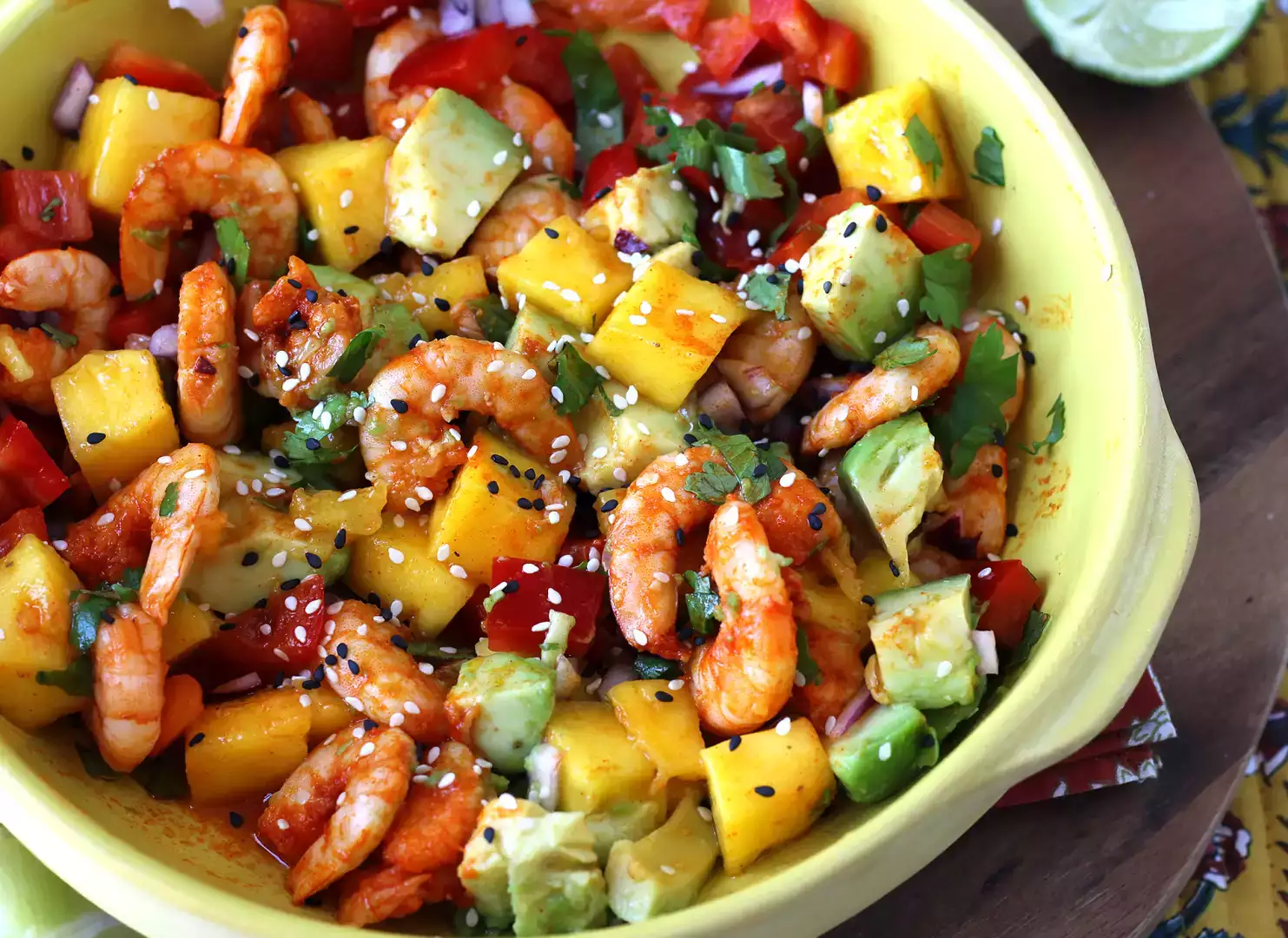 Salade crevettes mangue : fraîche, exotique et parfaite pour l’été