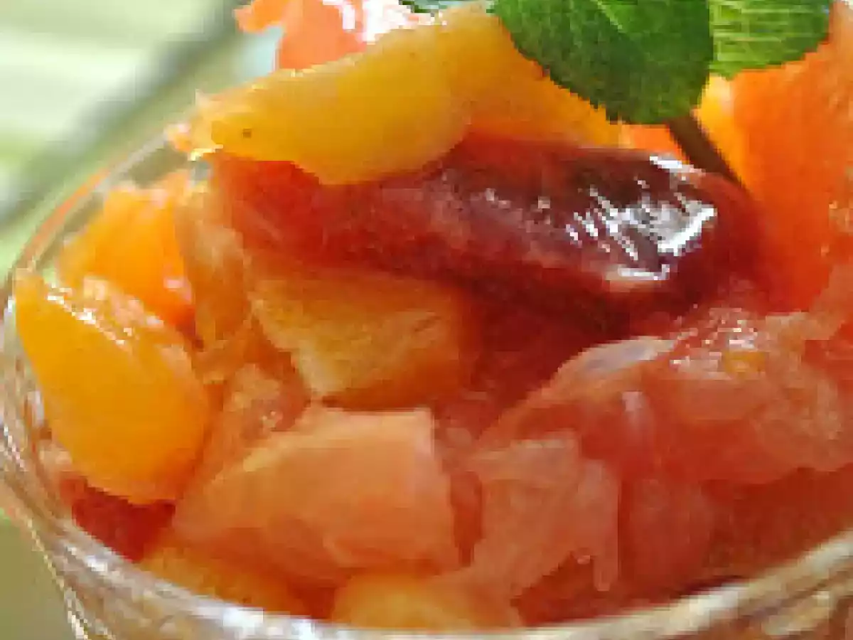 Salade d'agrumes au sirop de pain d'épices