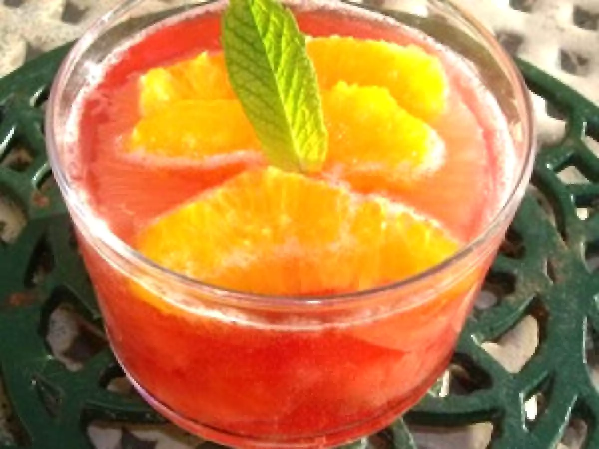 Salade d'agrumes en gelée