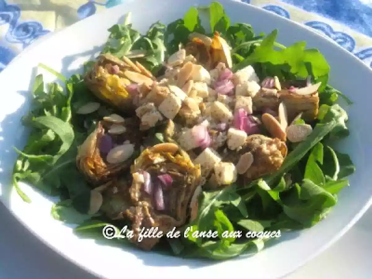 SALADE D'ARTICHAUTS GRILLÉS AU FETA