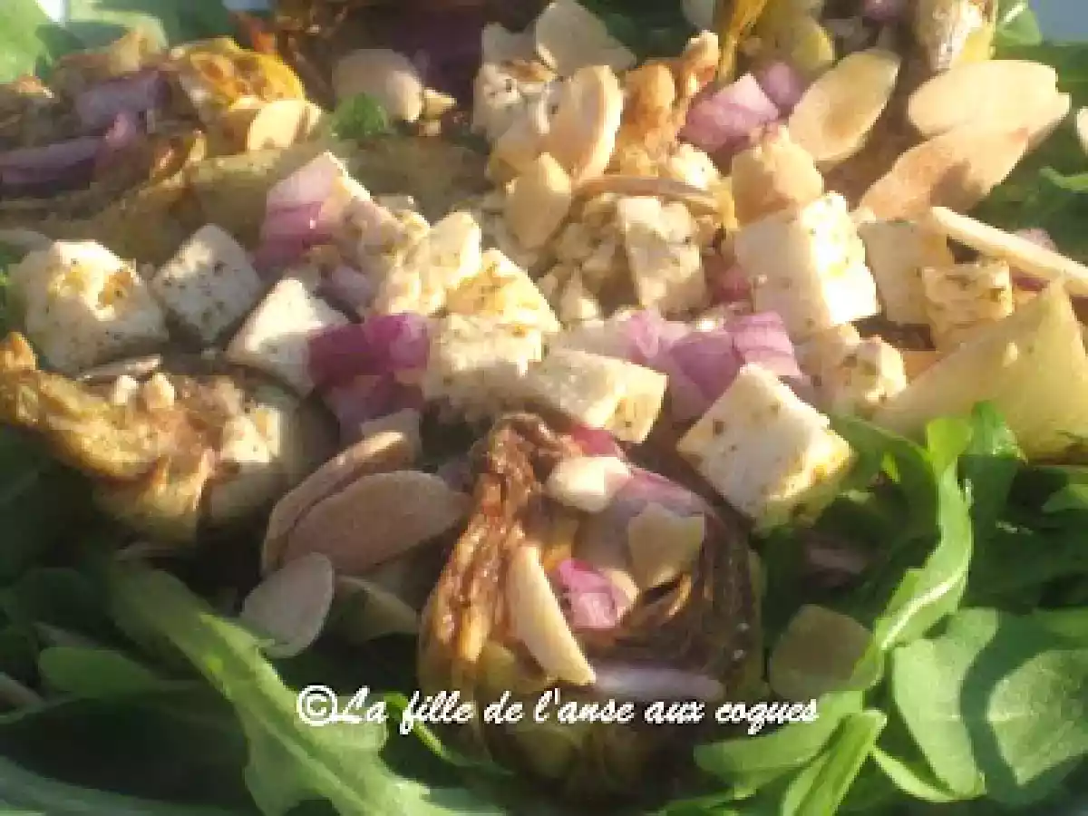 SALADE D'ARTICHAUTS GRILLÉS AU FETA - photo 2