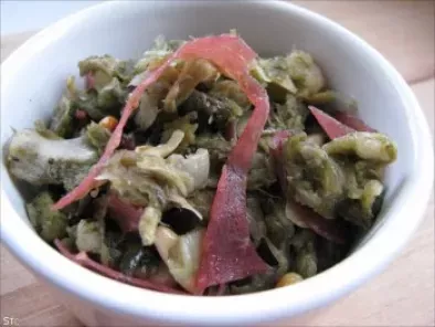 Salade d'artichauts, pignons & bresaola