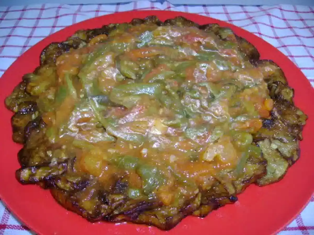 Salade d'aubergines et poivrons