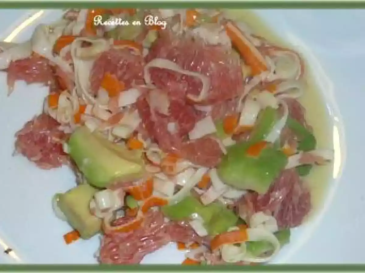SALADE D'AVOCAT PAMPLEMOUSSE SURIMI - photo 2