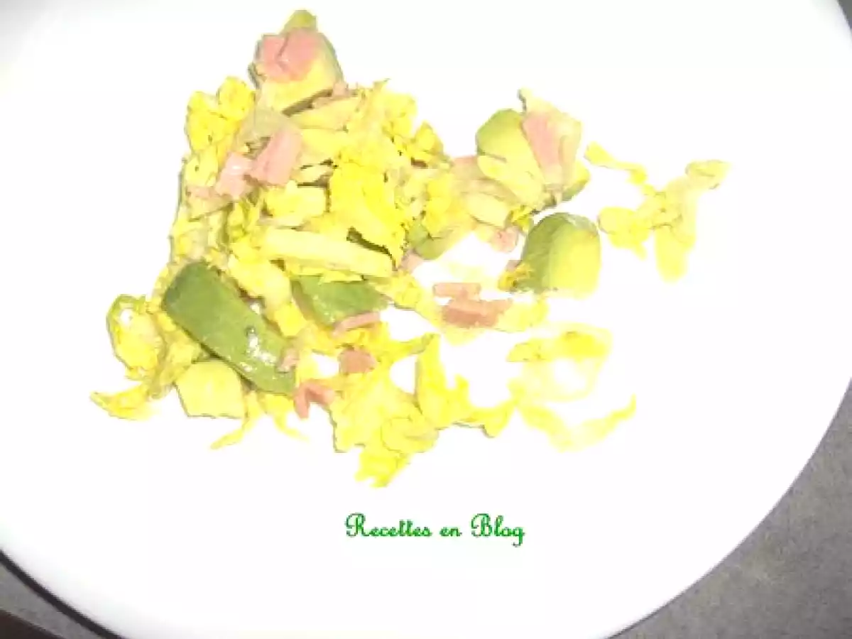 SALADE D'AVOCATS AU JAMBON