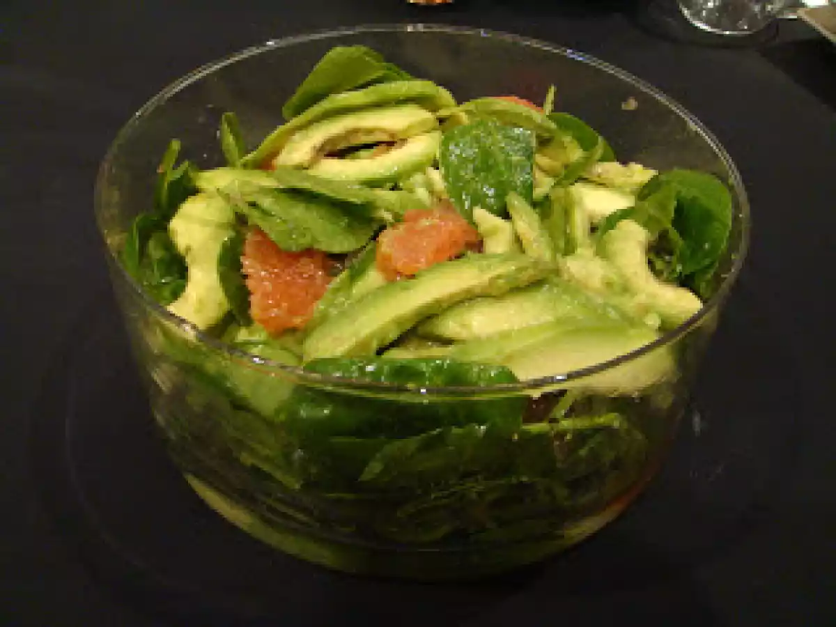 Salade d'avocats et pamplemousse