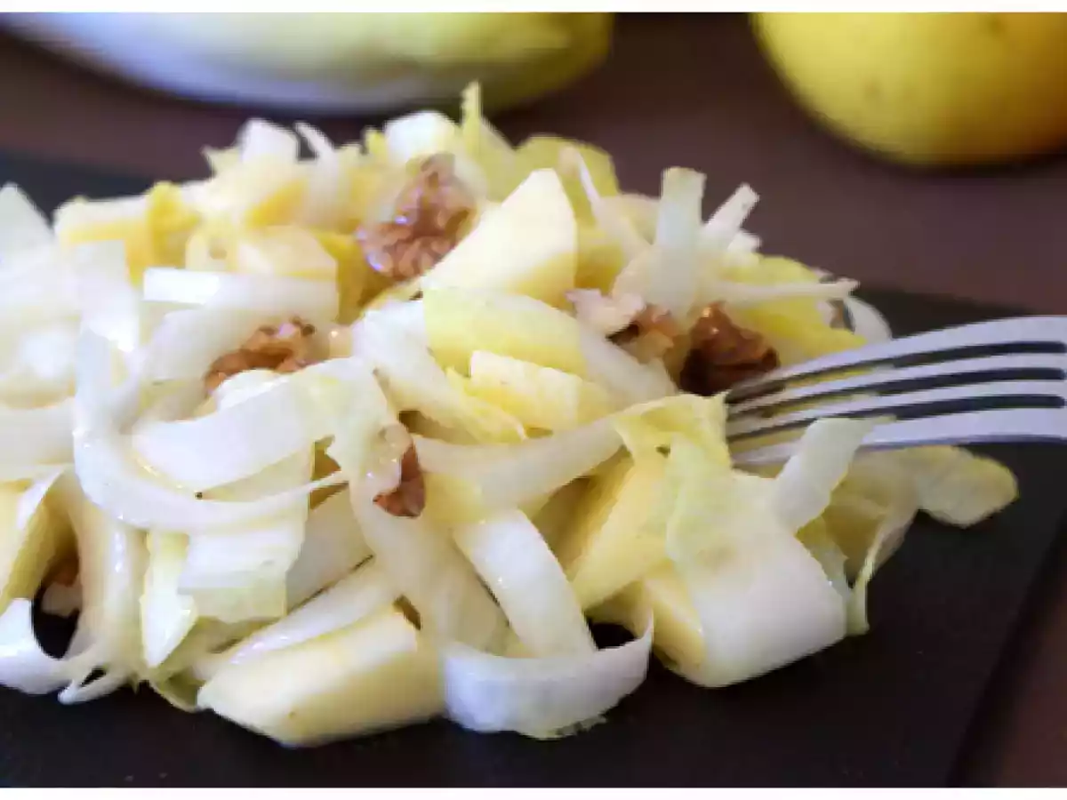 Salade d'endives aux pommes et aux noix - photo 2