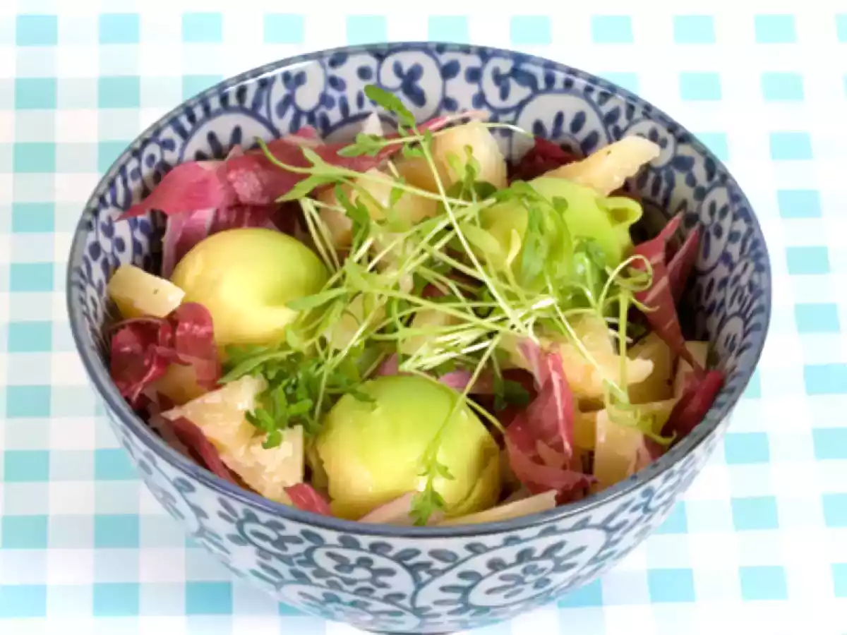 SALADE D'ENDIVES ROUGES À L'AVOCAT