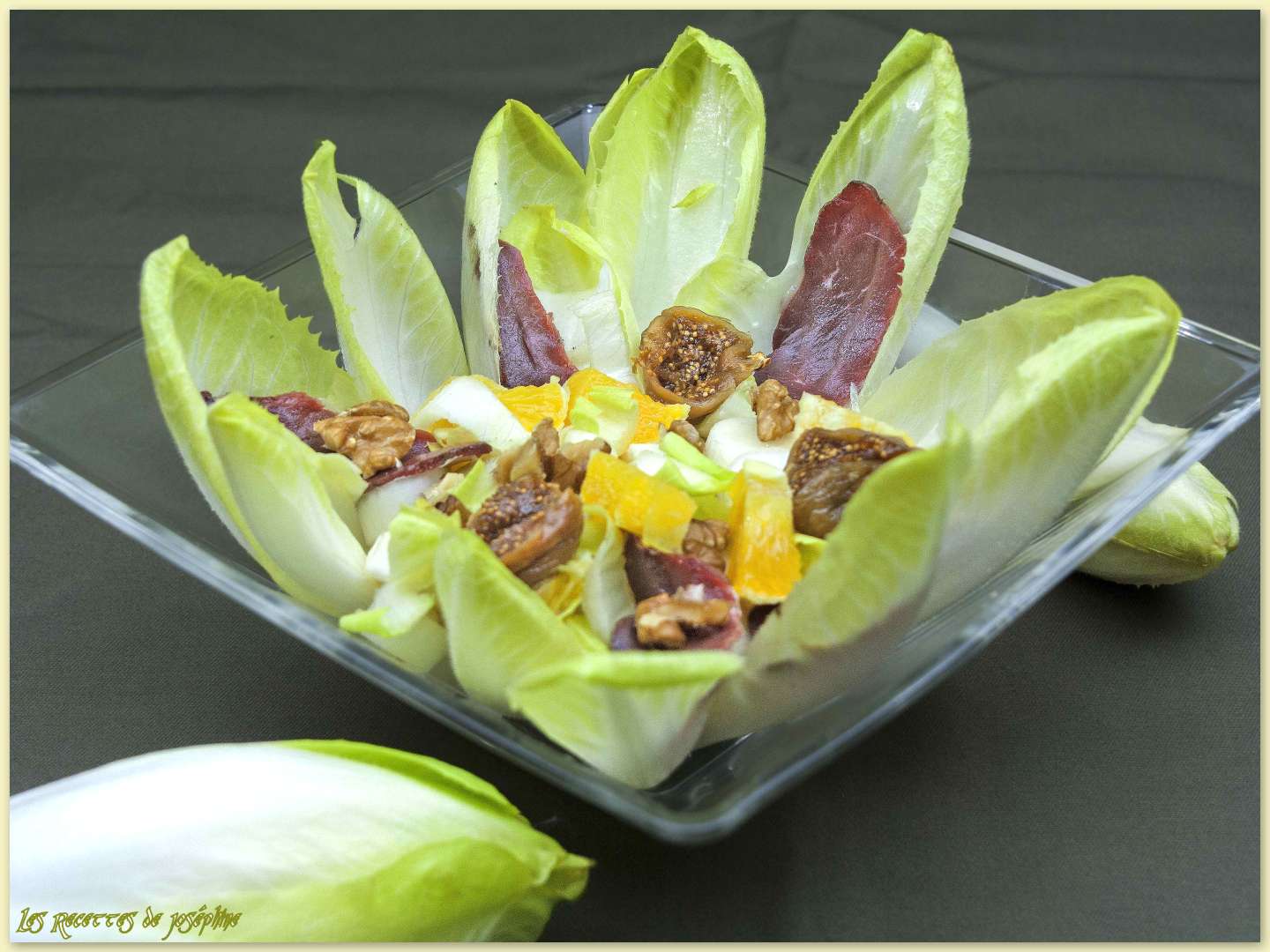 Salade d'endives, vinaigrette à l'orange, Recette Ptitchef