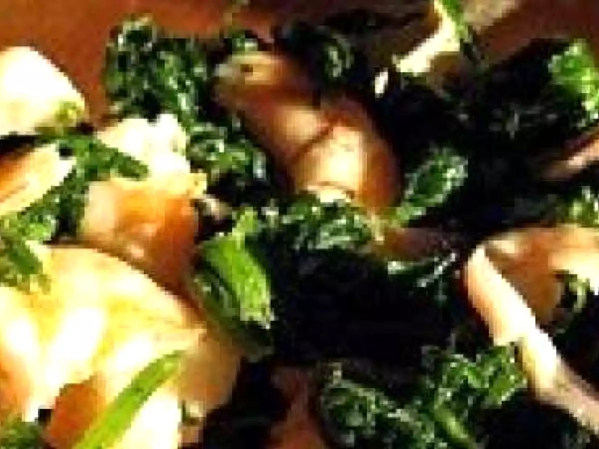 Salade d'épinards aux crevettes