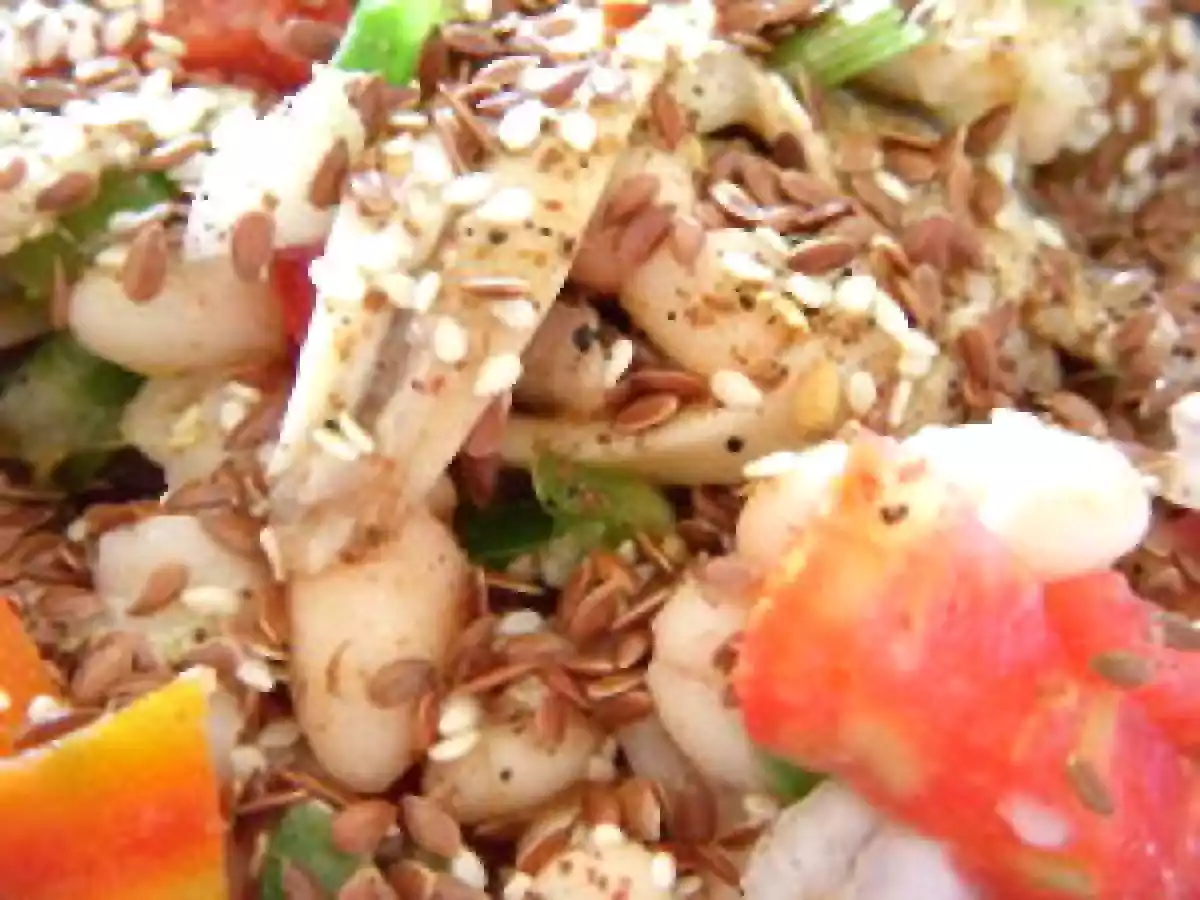 Salade d'haricots blancs aux anchois