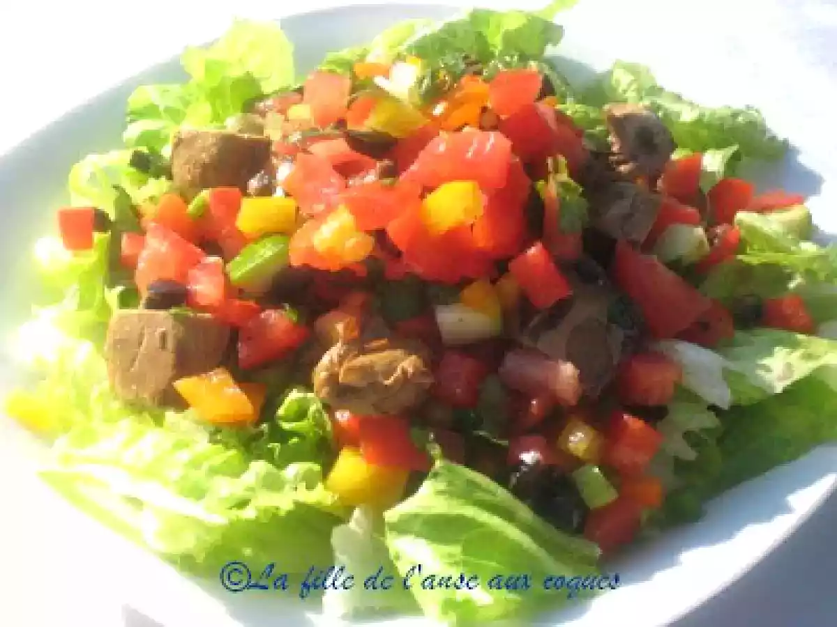 SALADE D'HUÎTRES FUMÉES MARINÉES