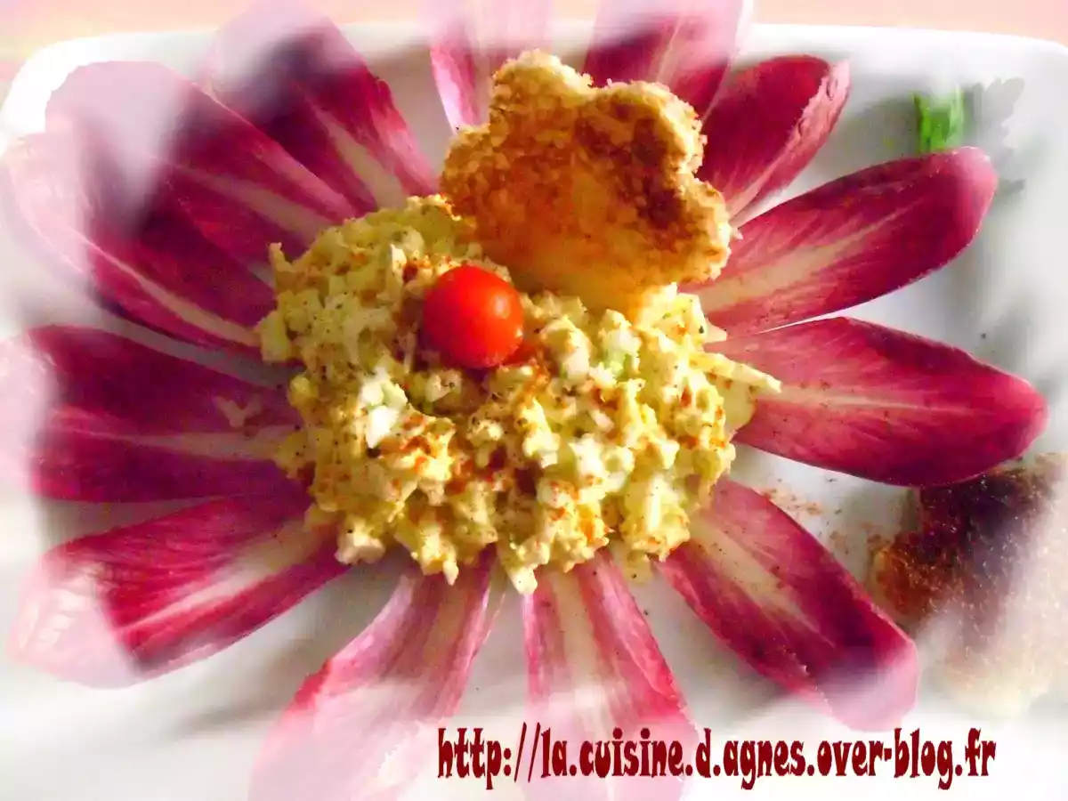 Salade d'oeufs printanière