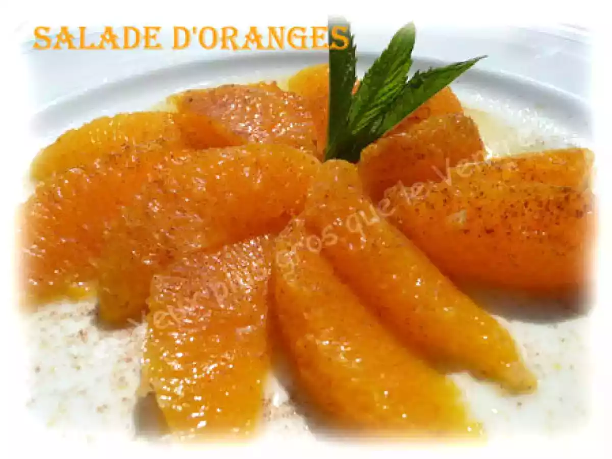 Salade d'orange à la marocaine