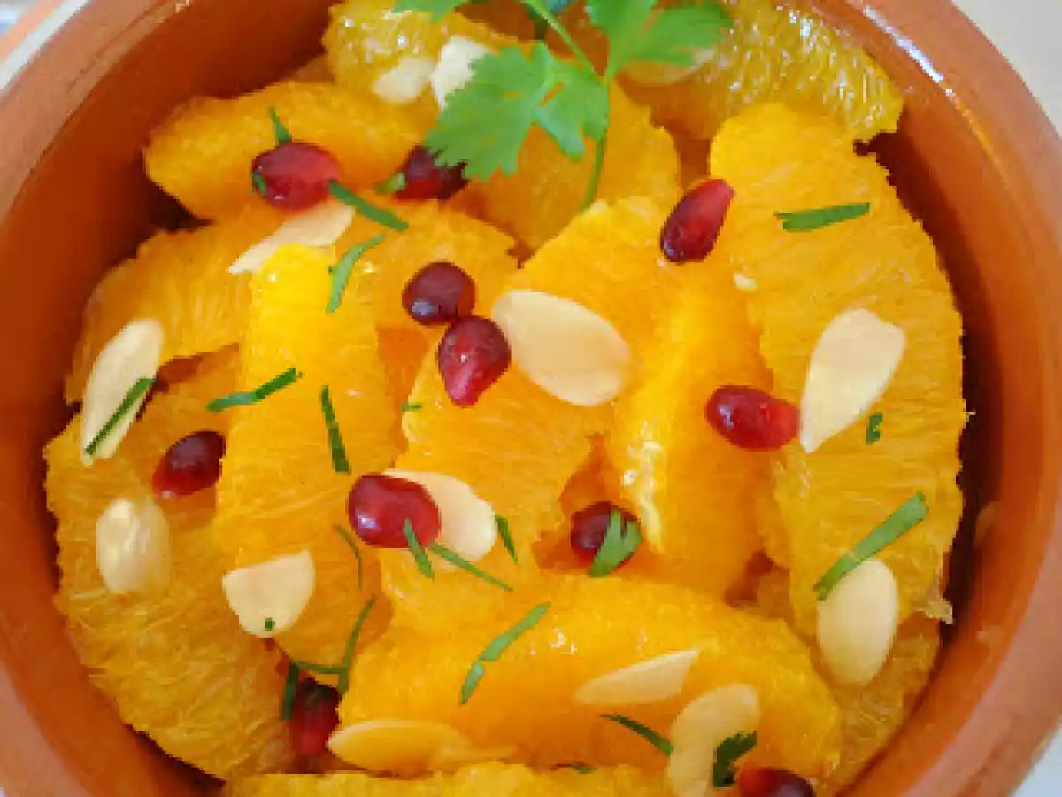 Salade d'oranges au sirop de caramel et coriandre fraîche - photo 2