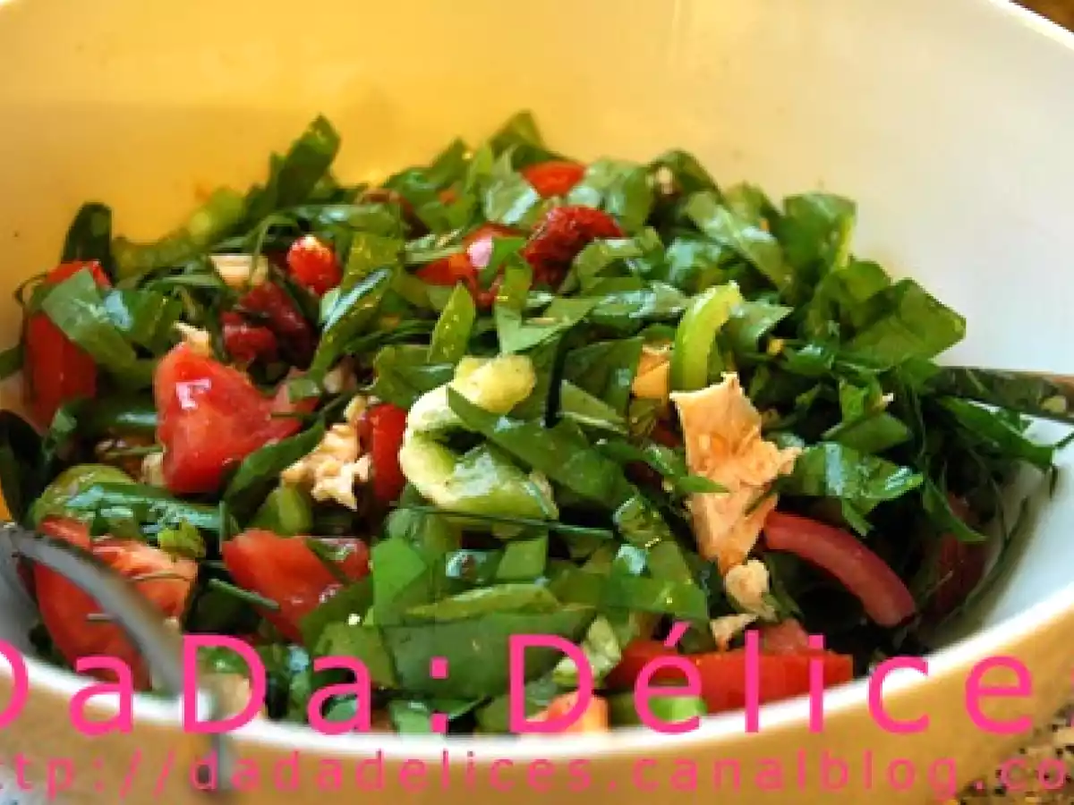 Salade d'oseille HOP HOP HOP aux saveurs du sud.