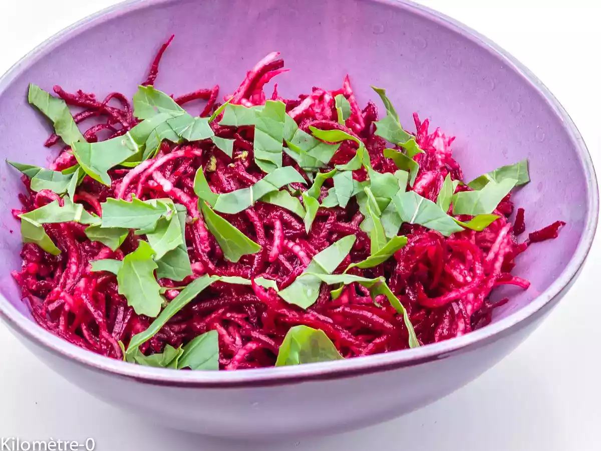 Salade de betterave crue et radis noir
