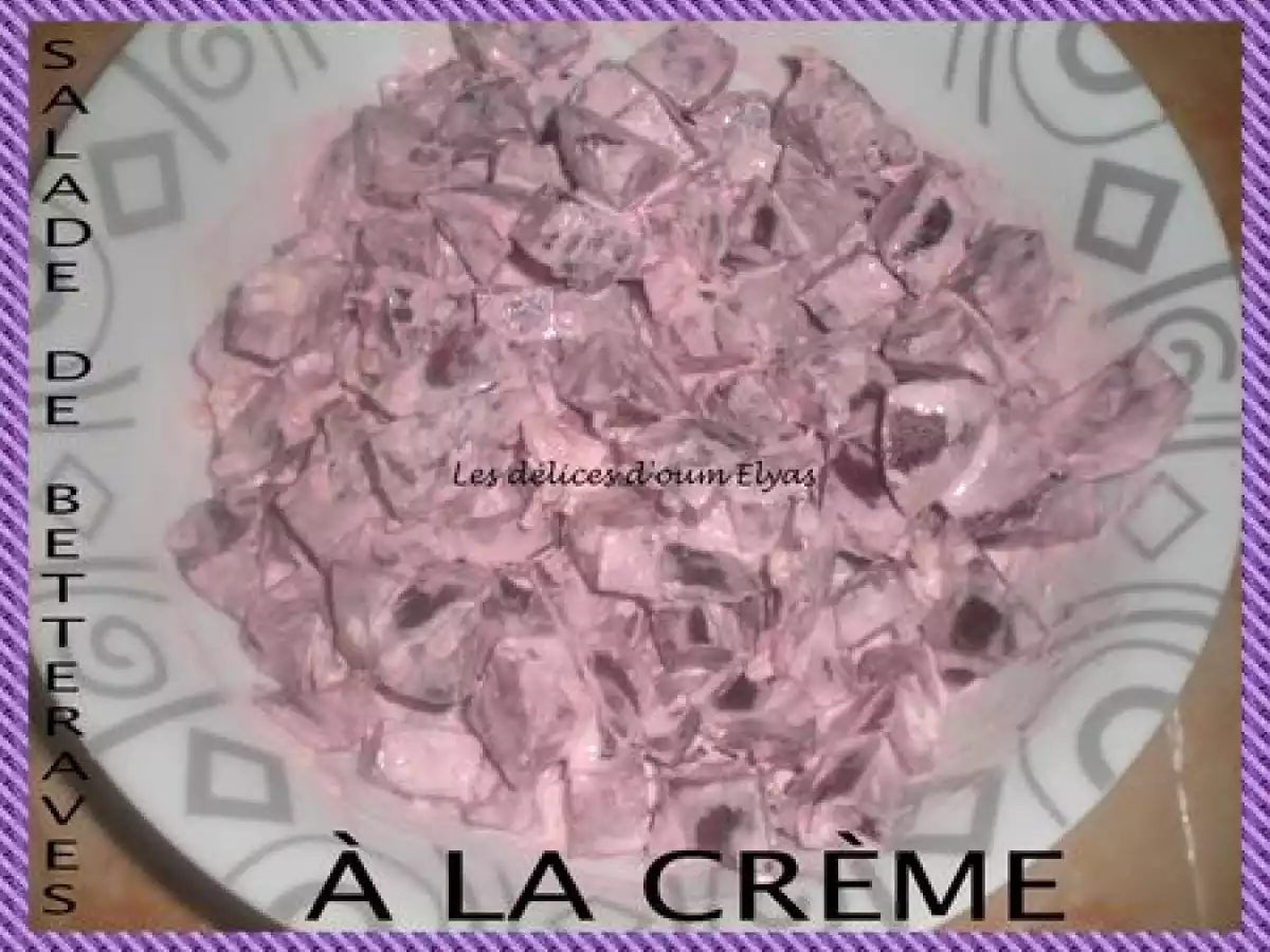 Salade de betteraves à la crème