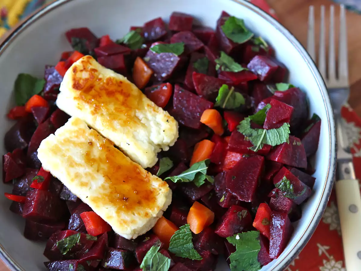Salade de betteraves au halloumi grillé - photo 5