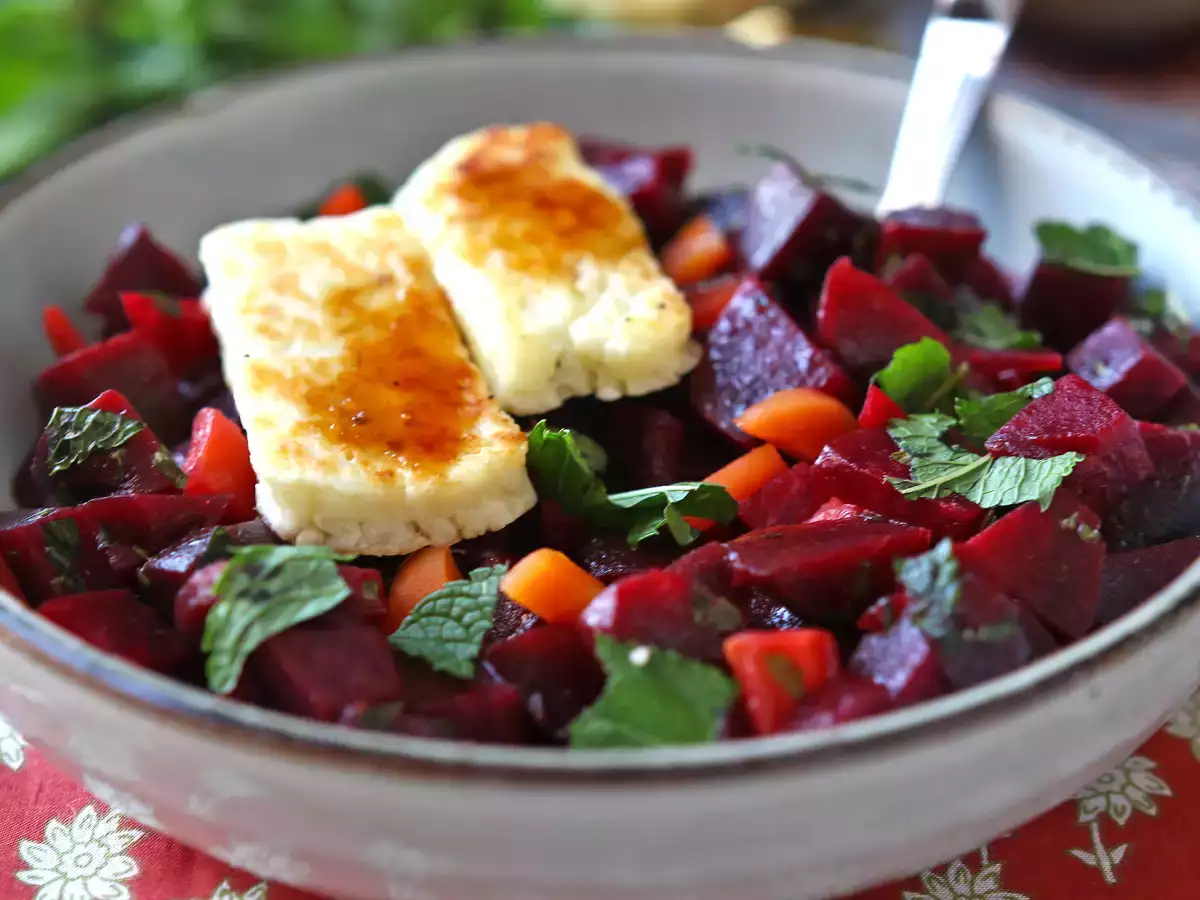 Salade de betteraves au halloumi grillé - photo 6