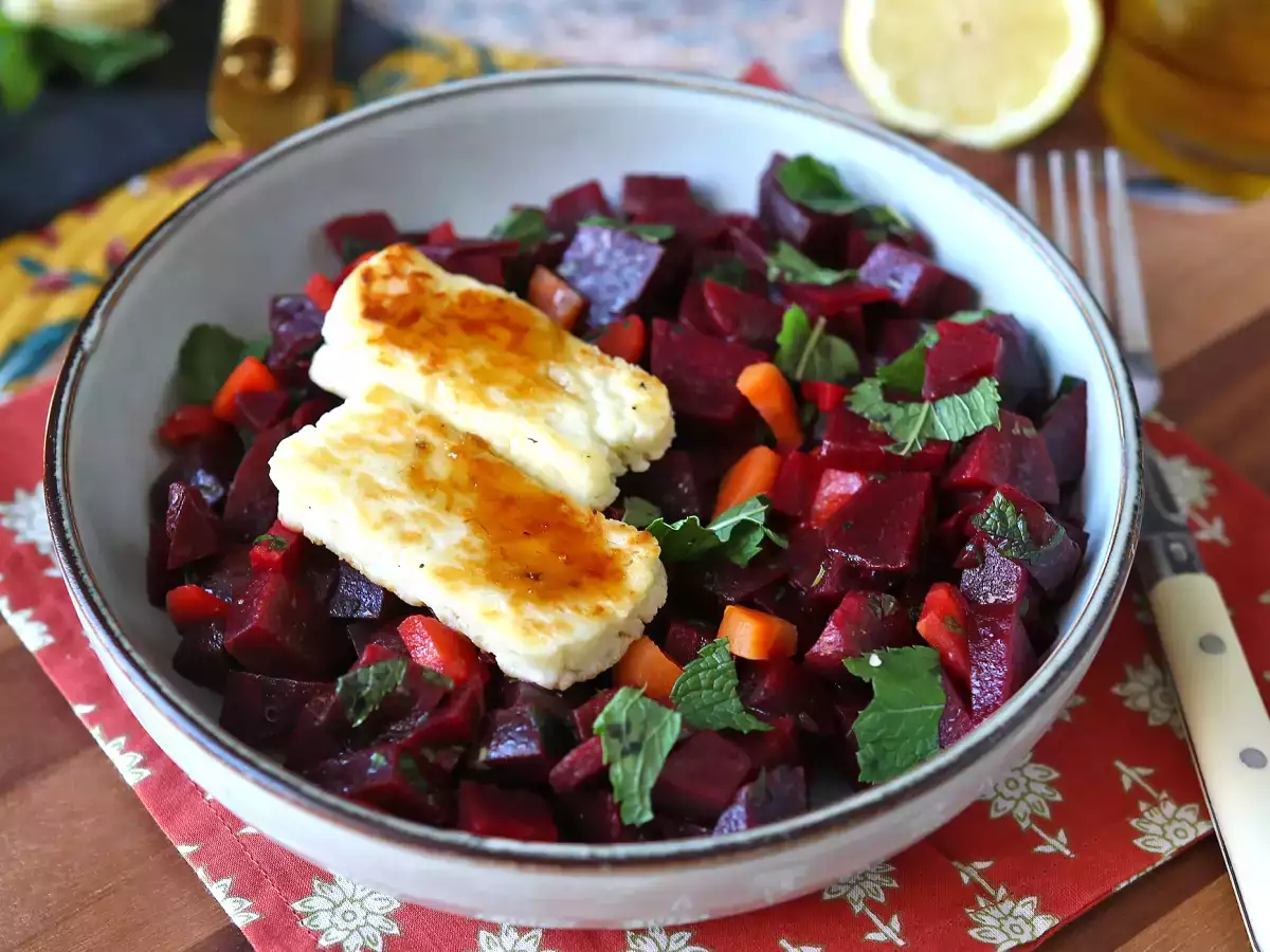 Salade de betteraves au halloumi grillé - photo 7