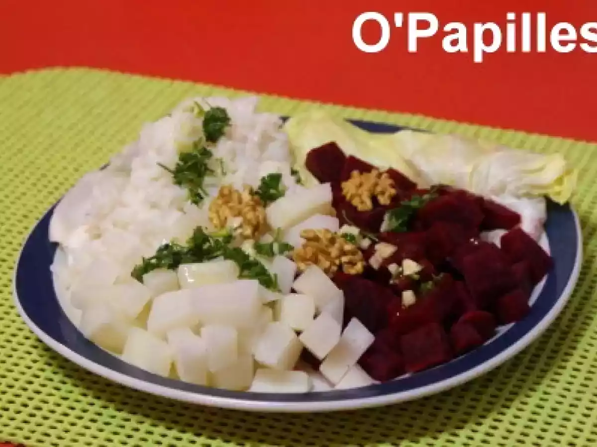 Salade de betteraves et radis noir
