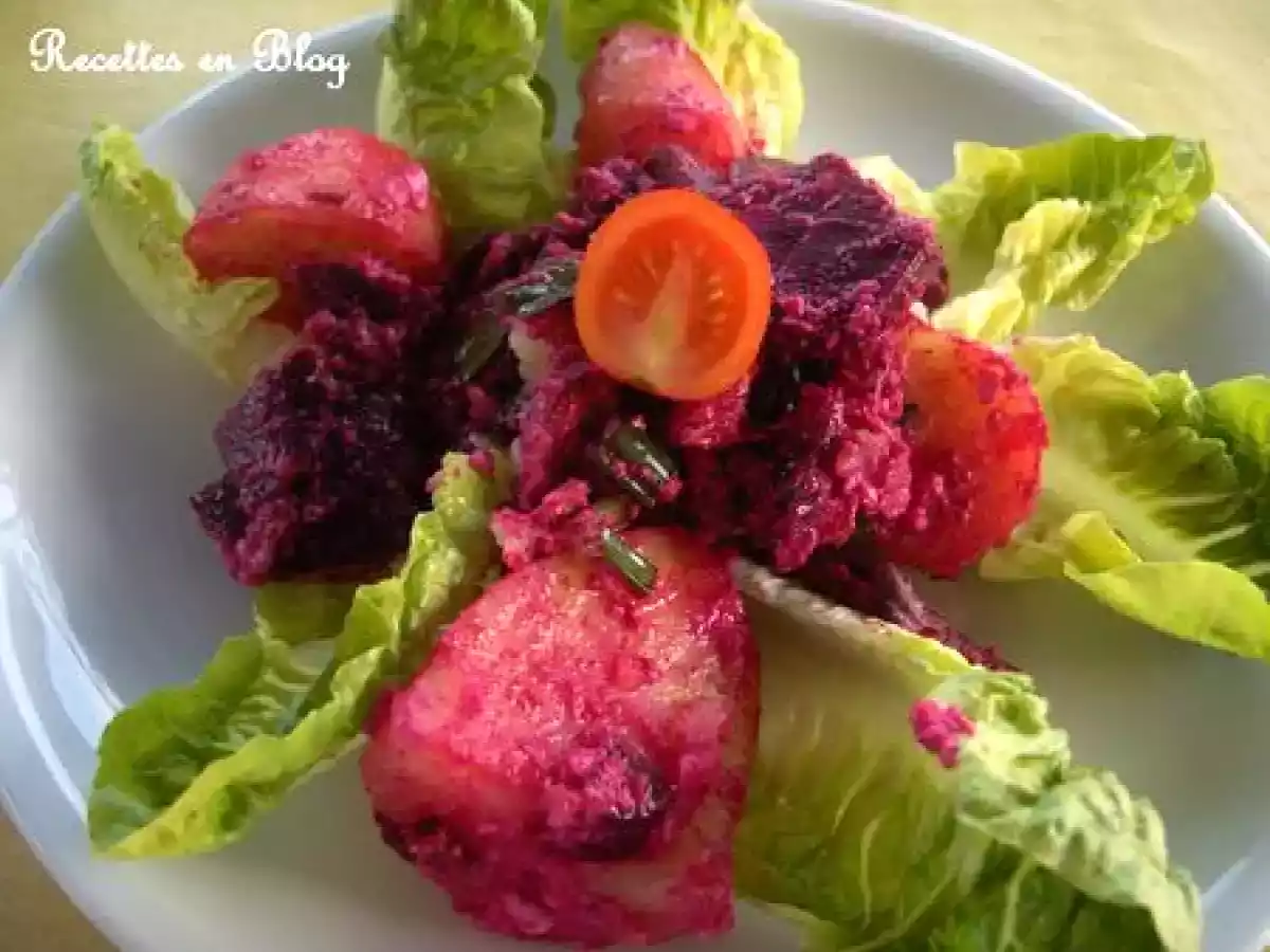 SALADE DE BETTERAVES FETA POMMES DE TERRE