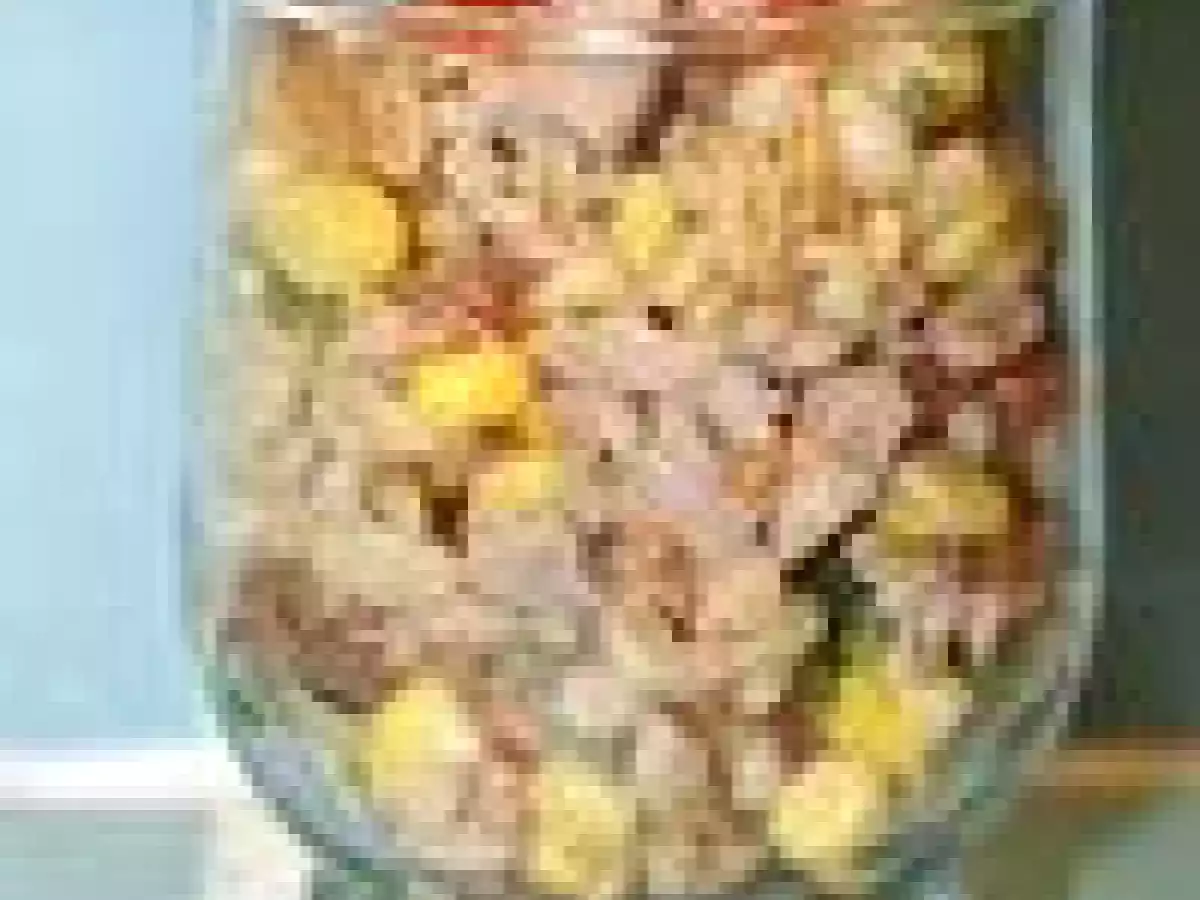 Salade de blé au thon en verrine