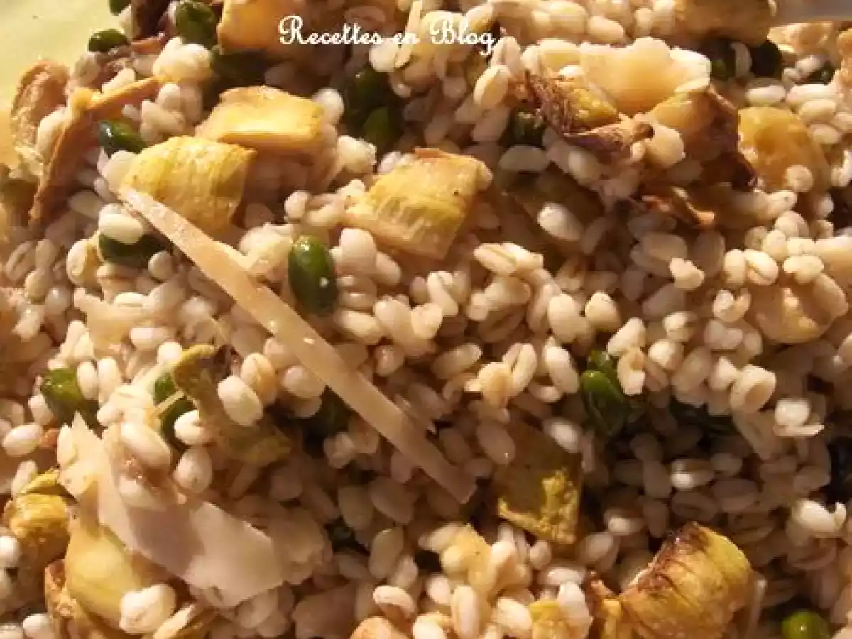 SALADE DE BLE ET SES COURGETTES GRILLEES AU PARMESAN
