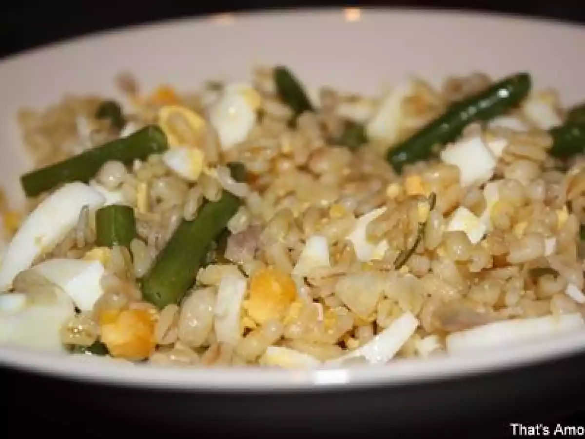Salade de blé, haricots verts et oeufs - photo 2