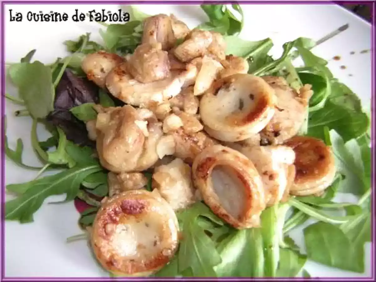 Salade de boudin blanc marron et noix