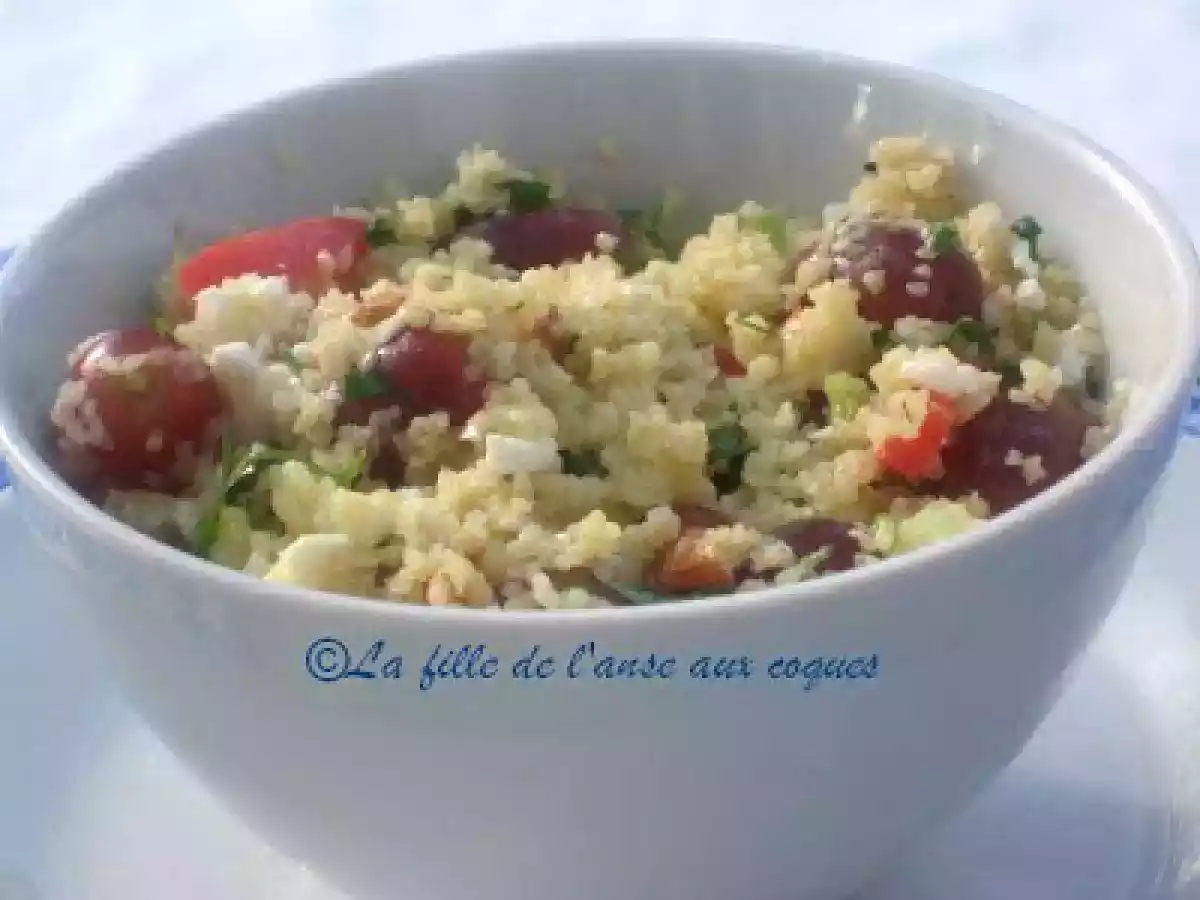 SALADE DE BOULGHOUR AUX AMANDES ET AU FETA - photo 2