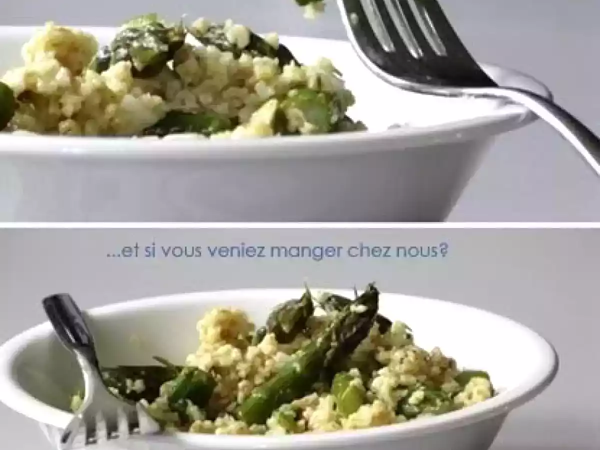 Salade de boulgour aux asperges vertes