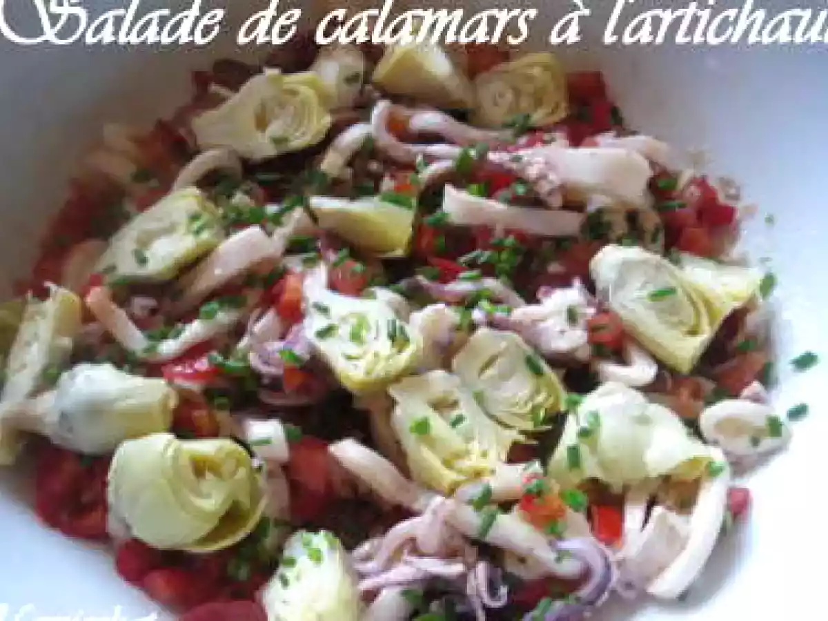 Salade de calamars à l'artichaut