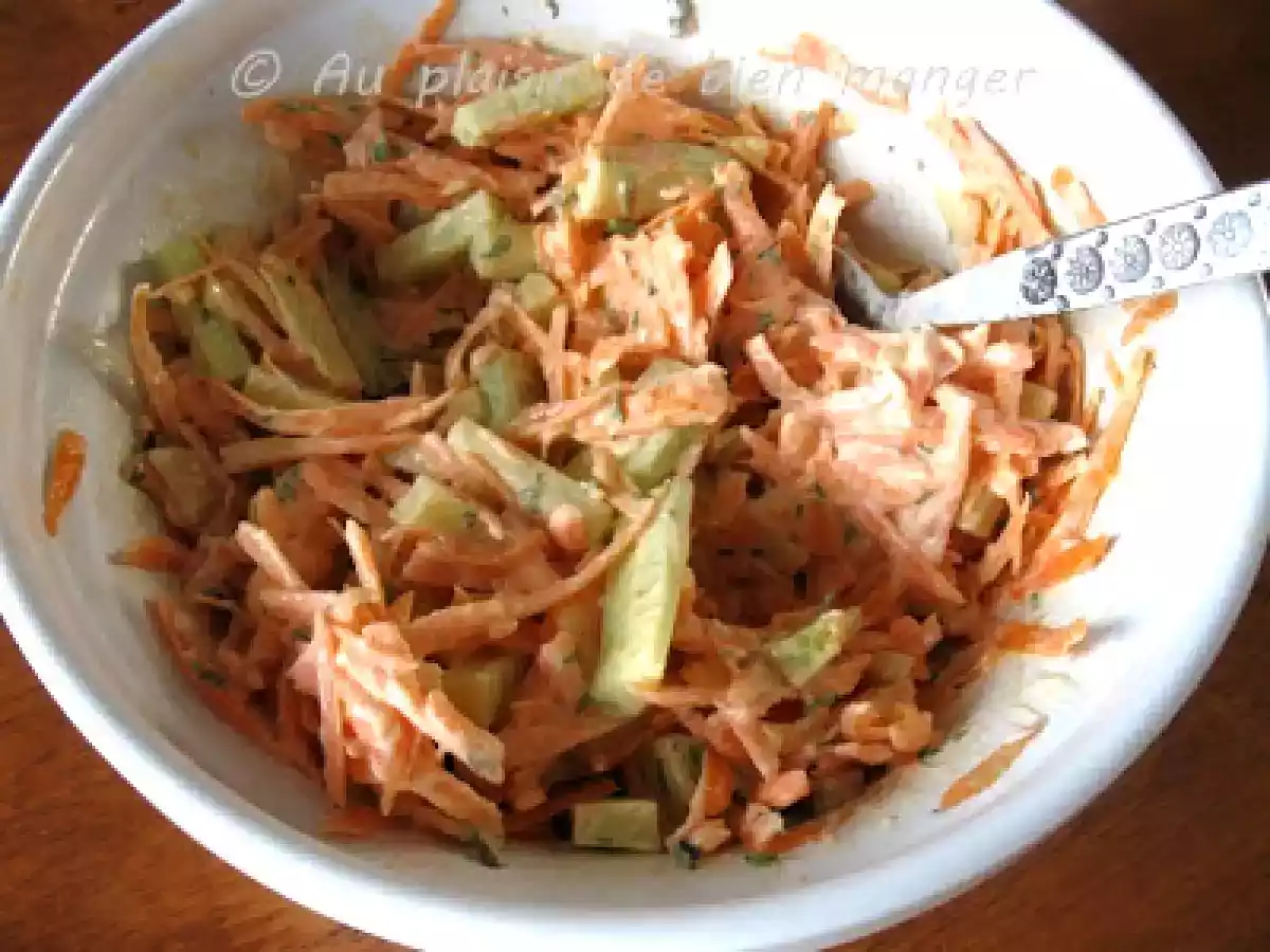 Salade de carotte et brocoli râpés